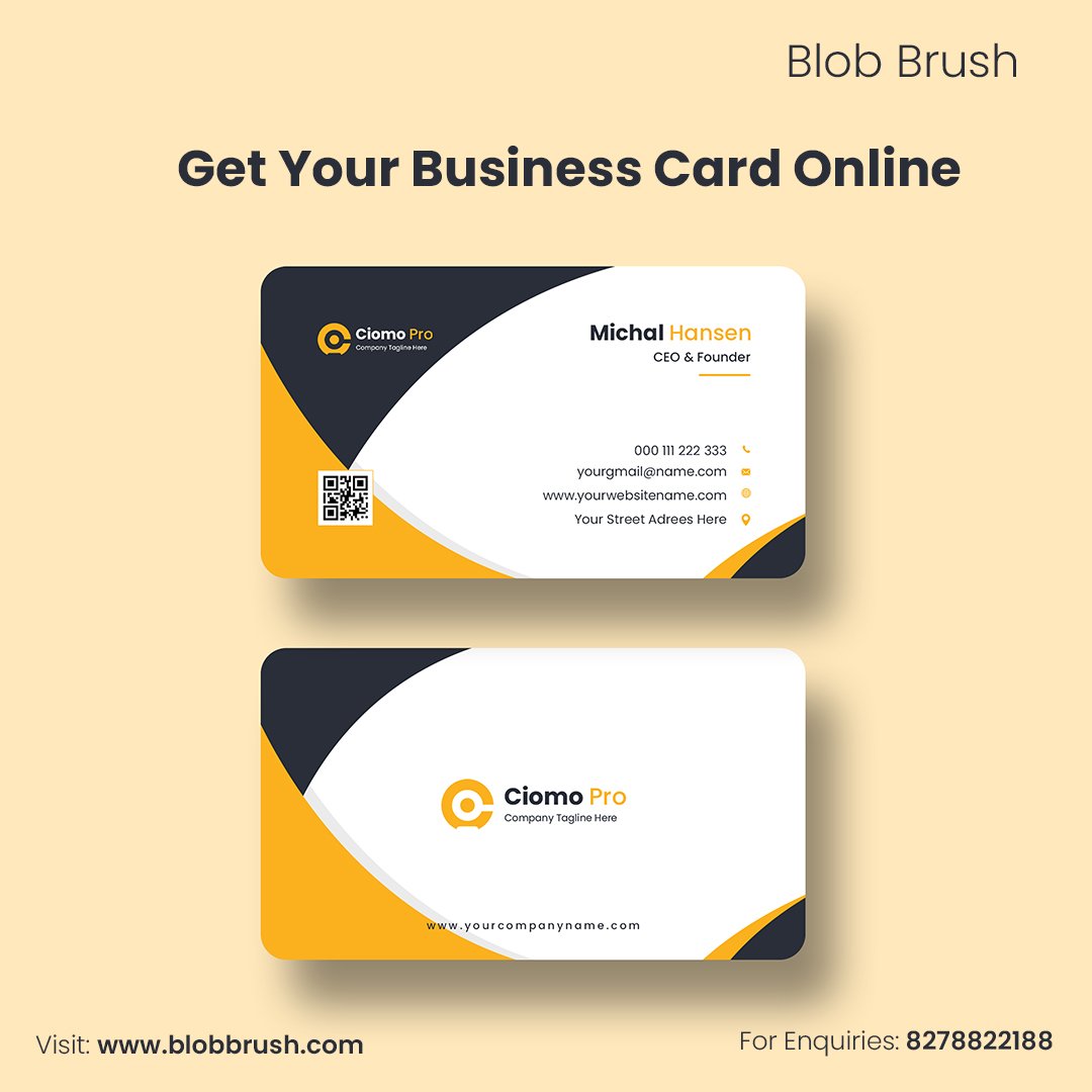 business card design and printing sample