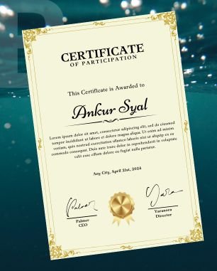 certificates design and print service in chandigarh by blobbrush